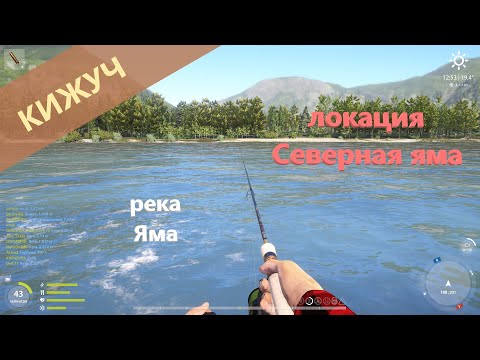 Видео: Русская рыбалка 4 - река Яма - Кижуч на северной яме