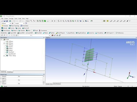 Видео: Расчет ступени осевого компрессора в Ansys Импорт геометрии ч1