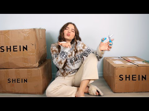 Видео: ОГРОМНАЯ РАСПАКОВКА посылок с shein 👾 ПОКУПКИ ОДЕЖДЫ на 40 тысяч рублей ❄ Shein Распаковка