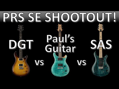 Видео: PRS SE Shootout - DGT против Paul's Guitar против SAS