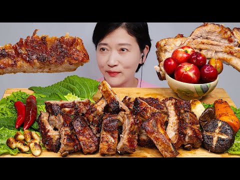 Видео: Свиные ребрышки на гриле Настоящее звуковое шоу и вечеринка по случаю дня рождения отца