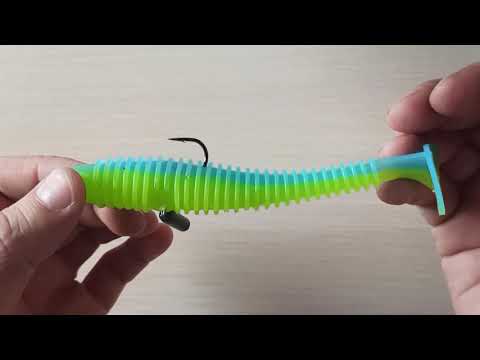 Видео: Нехитрый хитрый монтаж убойной силиконовой приманки Swing Impact FAT