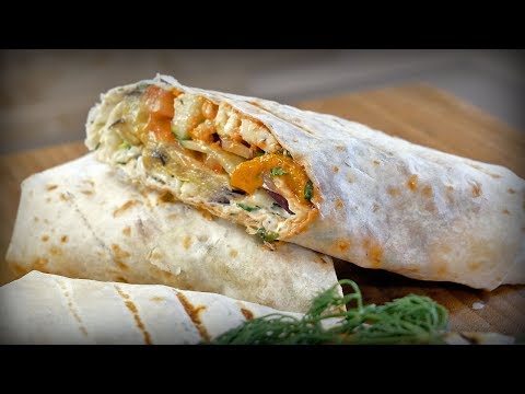 Видео: Рецепт восхитительной овощной шаурмы (шавермы)