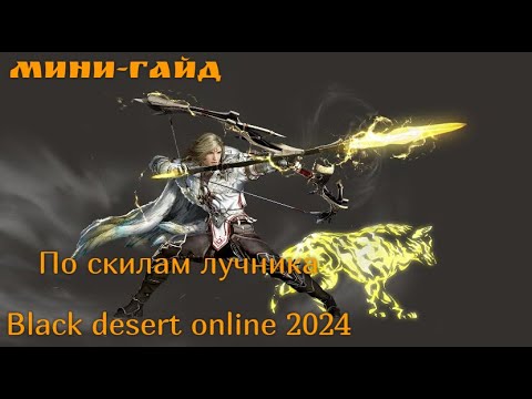 Видео: Лучник. Мини-гайд по скилам. Black desert online