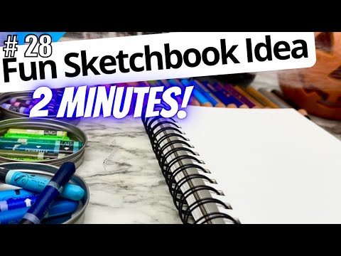 Видео: 🎨 Разминка для скетчбука 🕷️ ХЭЛЛОУИН 🎃