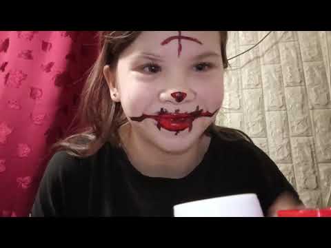 Видео: Макияж из гуаши на Хеллоуин 🎃