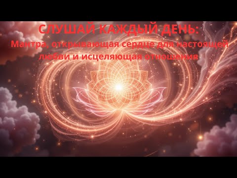 Видео: СЛУШАЙ КАЖДЫЙ ДЕНЬ: Мантра, открывающая сердце для настоящей любви и исцеляющая отношения