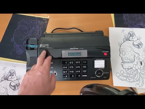 Видео: Тату принтер факс для трансфера. Fax machine to tattoo stencil copier.