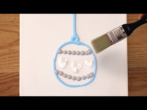 Видео: Зимняя и рождественская живопись ☃️✨🎄