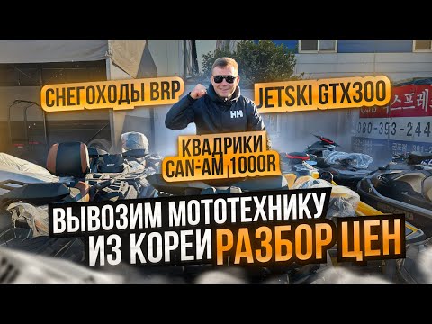 Видео: КВАДРОЦИКЛЫ | ГИДРОЦИКЛЫ | СНЕГОХОДЫ вывозим из КОРЕИ