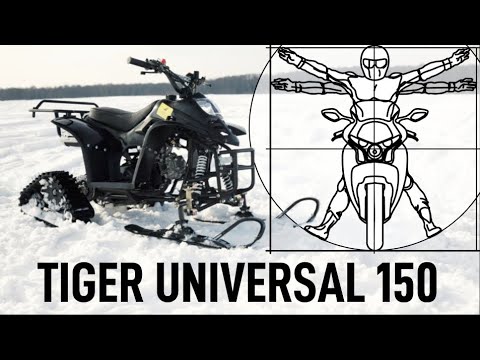 Видео: Снегоход? Квадроцикл? Два в одном! Тест-драйв и обзор TIGER UNIVERSAL 150