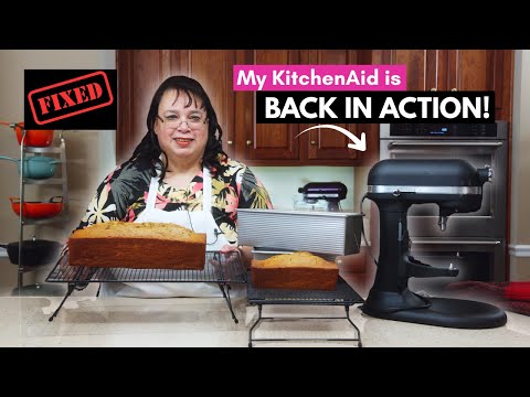 Видео: Мой стационарный миксер KitchenAid Proline ПОЧИНЕН! Давайте приготовим банановый хлеб 🍌