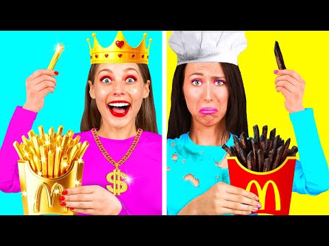 Видео: Кулинарный Челлендж: Бедная vs Богатая | Смешные Моменты от Fun Tun