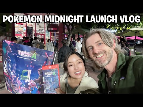 Видео: Видеоблог о полуночном запуске Pokemon Legends Z-A — Super Kit и Krysta 64