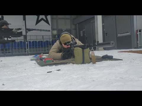 Видео: Банка Мутант на карабине Тигр/СВД, длина 200мм, 9 камер, проходное отверстие под 7,62 (10,5мм)