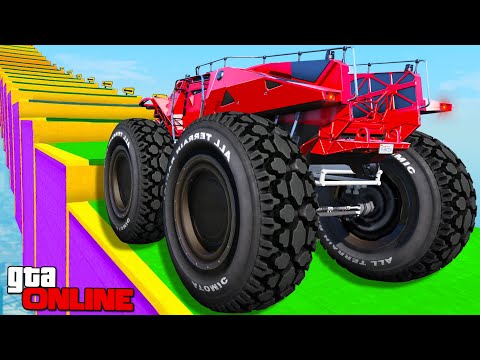 Видео: КАК ДАЛЕКО СМОЖЕТ ЧИТ МОНСТР ТРАК ЗАБРАТЬСЯ ПО СТУПЕНЬКАМ ЛЕСТНИЦЫ? ЭКСПЕРИМЕНТЫ ГТА 5!