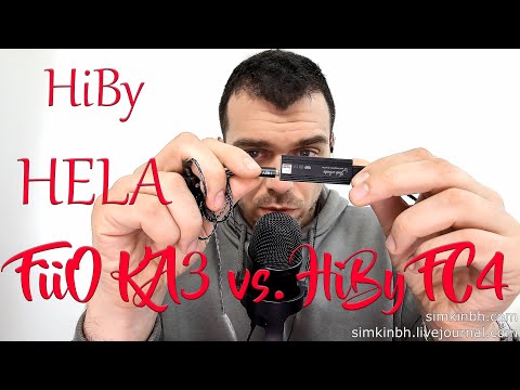 Видео: HiBy Hela и усилители Fiio KA3 vs. HiBy FC4 (наушники)