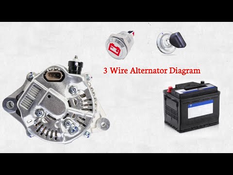 Видео: Как подключить 3-контактный генератор | Схема электропроводки автомобильного генератора | Схема э...
