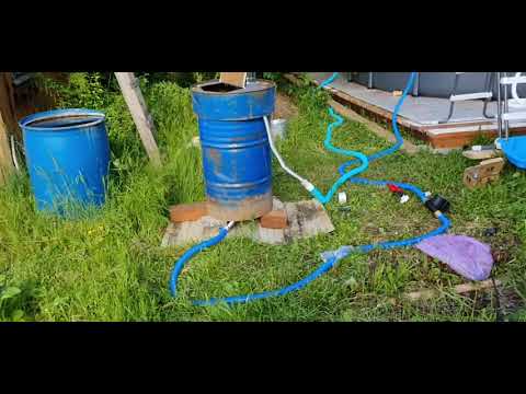Видео: Печь для подогрева бассейна intex.