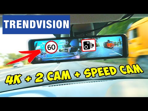 Видео: TRENDVISION MR-4K UHD 👉 ЗЕРКАЛО-РЕГИСТРАТОР С БАЗОЙ КАМЕР SPEED CAM И НАСТОЯЩИМ 4K РАЗРЕШЕНИЕМ