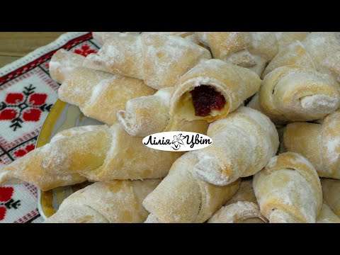 Видео: РОГАЛИКИ НА СМАЛЬЦІ 🥐 СТАРИЙ РЕЦЕПТ РОГАЛИКІВ З ПОВИДЛОМ 🥐 КРИХКІ РОГАЛИКИ РЕЦЕПТ 🥐