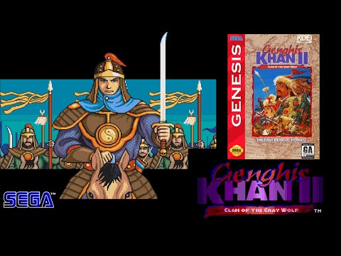 Видео: Продолжаем захват мира. Genghis Khan II: Clan of the Gray Wolf на Sega MD, часть 2.