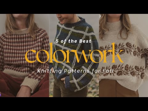 Видео: Пять цветных свитеров, которые стоит связать этой осенью 2025 года