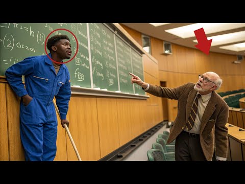 Видео: Профессор решил унизить Чёрного Уборщика на глазах у студентов — Но тот, Был скромный Гений