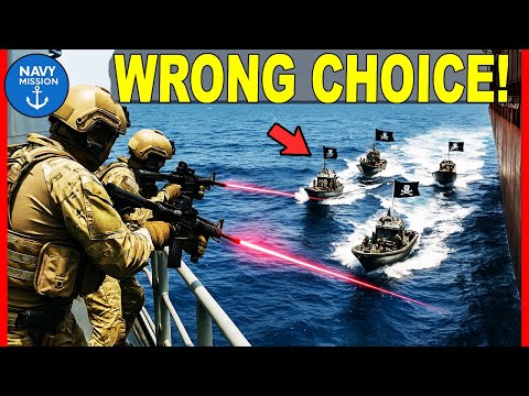 Видео: Пираты атакуют охраняемый конвой ВМС США — УДАЧИ!