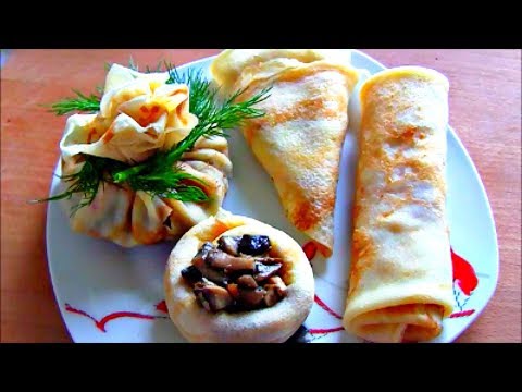 Видео: 10 способов завернуть блины / Как завернуть блины с начинкой