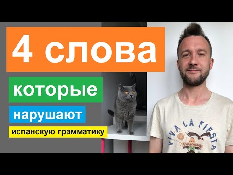 Видео: Четыре слова в испанском языке, которые нарушают грамматику. 4 palablas españolas muy especiales.