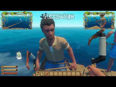 Видео: Raft - Бескрайний-бескрайний океан. И акула.