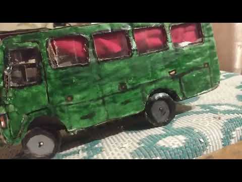 Видео: Долгожданный обзор на автобус БАЗ А079 эталон из картона.