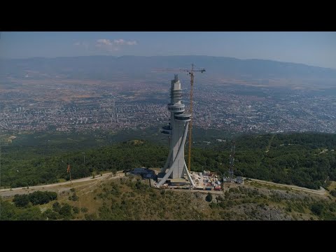 Видео: Град Скопје ја спушти рампата за доизградба на кулата на Водно