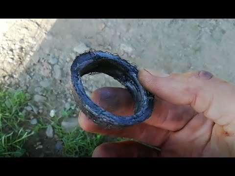 Видео: Mitsubishi Lancer X _Асбестовое кольцо на глушитель_