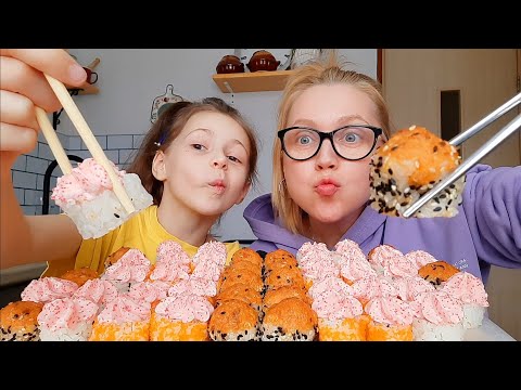Видео: Мукбанг/Часть 1 РОЛЛЫ🍣48 шт. Rolls/Не Фартануло... Балаклава/ Ваши комментарии и Приветы👋