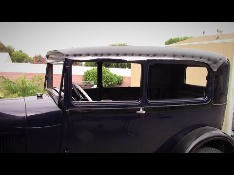 Видео: Как установить виниловый верх на Ford Model "A" Tudor Sedan.