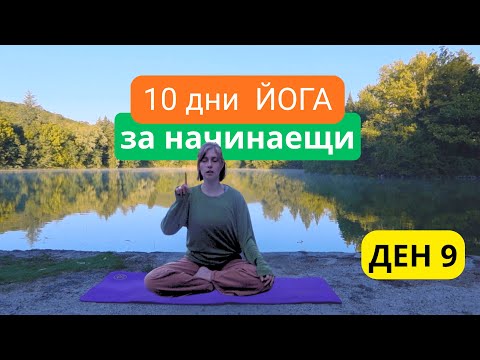 Видео: Йога и Дихателна практика за спокойствие и релакс I Ден 9 Йога предизвикателство за начинаещи