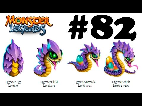 Видео: Monster Legends 82 - Монстр на прокачку Egg Eater 100
