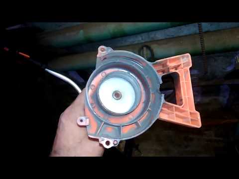 Видео: неисправность бензотриммера хитачи  N825