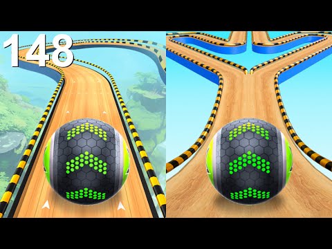 Видео: Скоростной забег Going Balls, смешные фейлы против испытаний, забег через портал, сложные уровни ...