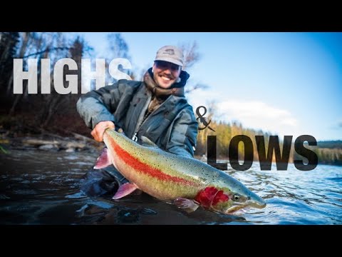 Видео: ВЗЛЕТЫ И ПАДЕНИЯ — Ловля стальноголового лосося нахлыстом в Британской Колумбии