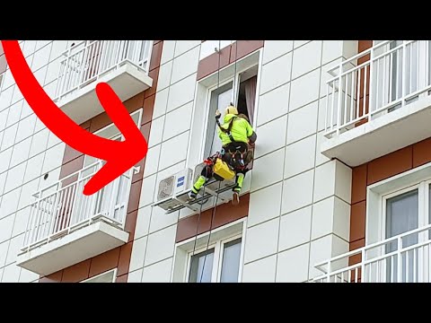 Видео: Будни промышленного альпиниста в Смоленске / Высотные работы