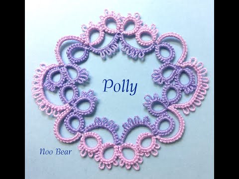 Видео: Челночное фриволите: длинное плетение Полли — упражнение по реверсивной работе