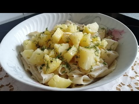 Видео: Schneidelappen/Ленивые вареники с Картошкой/Простое/Сытное Блюдо