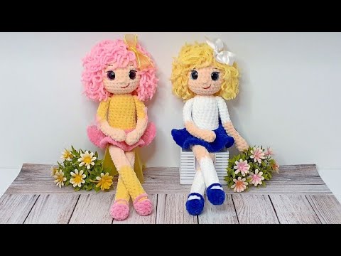 Видео: МК КУКЛА "ЛОЯ" КРЮЧКОМ ❤ 1-Я ЧАСТЬ English / Deutsch description in the video