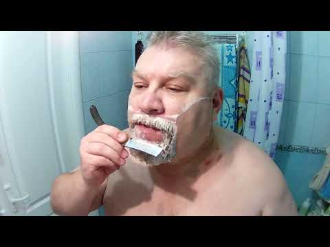 Видео: 💈 Бритье клиентской опасной бритвой Wm. Grawes&sons. Sheffield