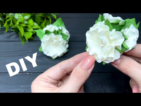 Видео: Весенние резиночки из фоамирана Цветы из фоамирана