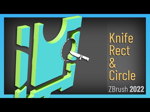 Видео: ZBrush 2022 — нож-прямоугольник, нож-круг и несколько техник создания отверстий!