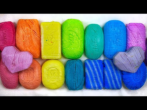 Видео: ▶ Резка хрустящих кубиков АСМР. Радужный милый сет 🌈. Релакс для сна 🎧
